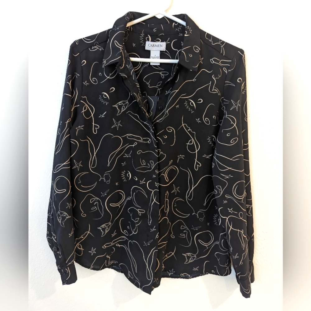 Line Art Women's blouse
